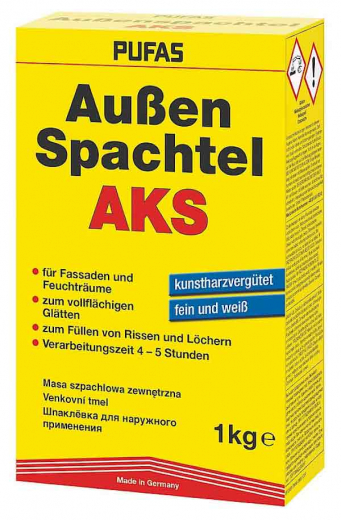 Außen und Klebespachtel, Pufas